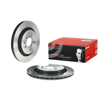 Brembo® - UV Coated Series Plain Vented Rear Brake Rotor