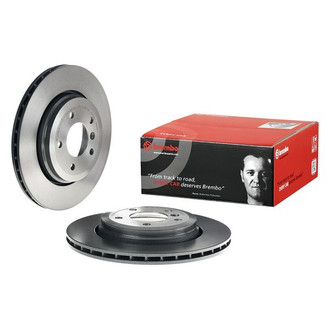 Brembo® - UV Coated Series Plain Vented Rear Brake Rotor