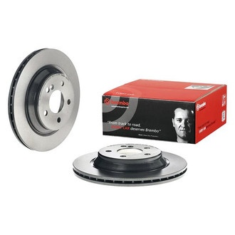 Brembo® - UV Coated Series Plain Vented Rear Brake Rotor