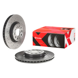 Brembo® - Premium Xtra Cross Drilled UV Coated Brake Rotor