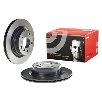 Brembo® - UV Coated Series Plain Vented Rear Brake Rotor