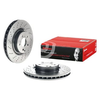 Brembo® - UV Coated Series Drilled Vented Front Brake Rotor