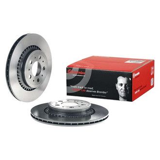 Brembo® - UV Coated Series Plain Vented Rear Brake Rotor