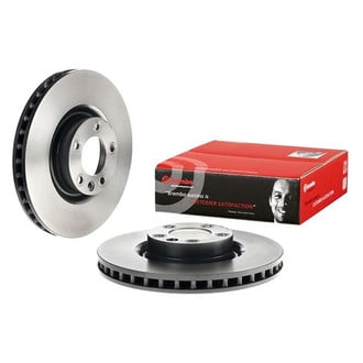 Brembo® - UV Coated Series Plain Vented Front Brake Rotor
