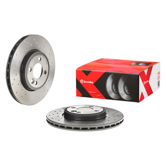 Brembo® - Premium Xtra Cross Drilled UV Coated Brake Rotor