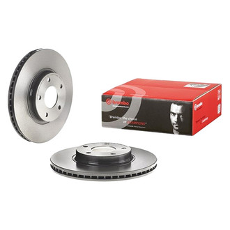 Brembo® - UV Coated Series Plain Vented Front Brake Rotor