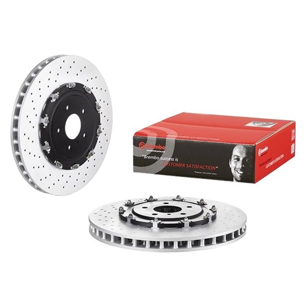 Brembo® - OE Replacement Drilled 1-Piece Front Brake Rotor