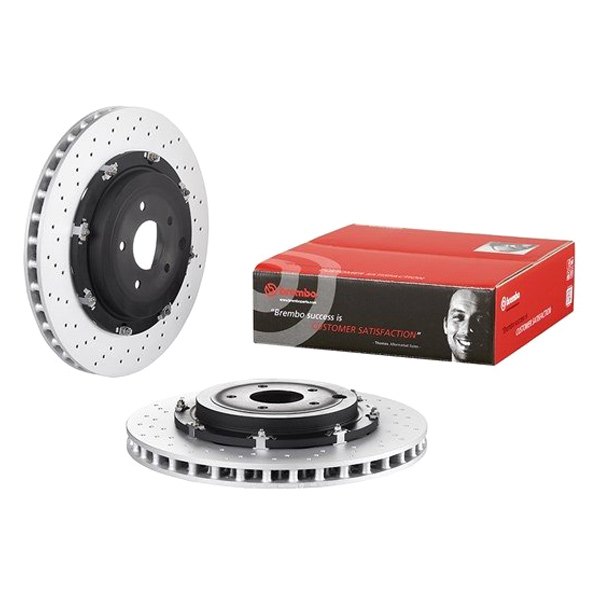 Brembo® - OE Replacement Drilled 1-Piece Rear Brake Rotor