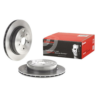 Brembo® - UV Coated Series Plain Vented Rear Brake Rotor