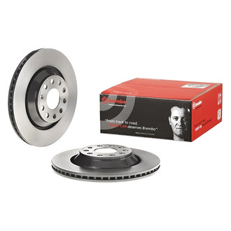 Brembo® - UV Coated Series Plain Vented Rear Brake Rotor