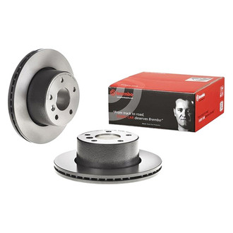 Brembo® - UV Coated Series Plain Vented Front Brake Rotor