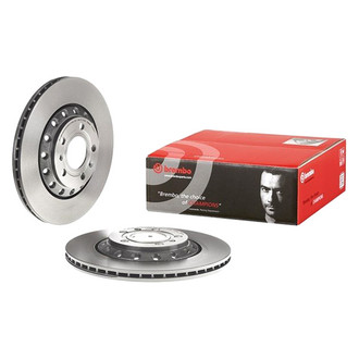 Brembo® - UV Coated Series Plain Vented Rear Brake Rotor