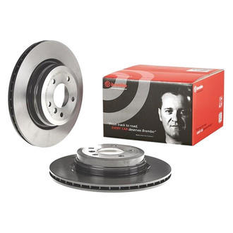 Brembo® - UV Coated Series Plain Vented Rear Brake Rotor