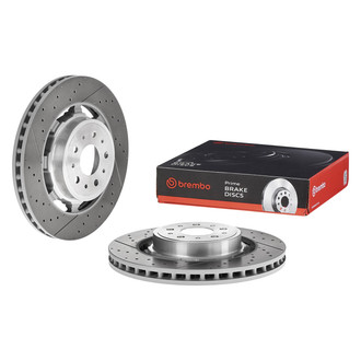 Brembo® - PRIME Dual Cast Drilled Vented Front Brake Rotor