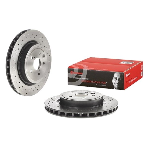 Brembo® - UV Coated Series Drilled 1-Piece Rear Brake Rotor