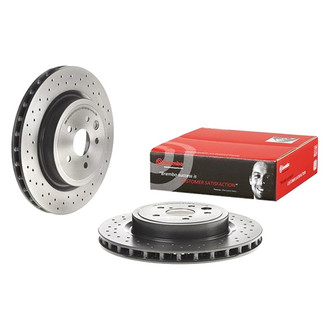 Brembo® - UV Coated Series Drilled Vented Rear Brake Rotor