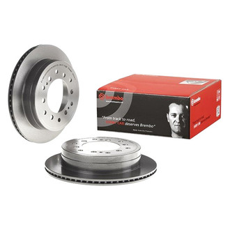 Brembo® - UV Coated Series Plain Vented Rear Brake Rotor