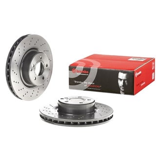 Brembo® - UV Coated Series Drilled Vented Front Brake Rotor