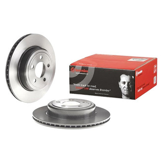 Brembo® - UV Coated Series Plain Vented Rear Brake Rotor