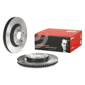 Brembo® - UV Coated Series Plain Vented Front Brake Rotor