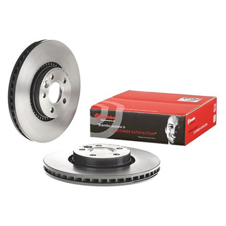 Brembo® - UV Coated Series Plain Vented Front Brake Rotor