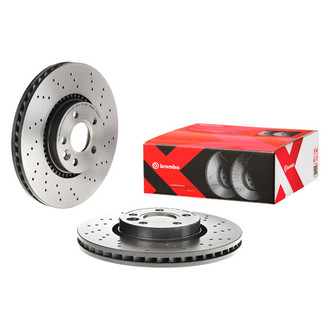 Brembo® - Premium Xtra Cross Drilled UV Coated Brake Rotor