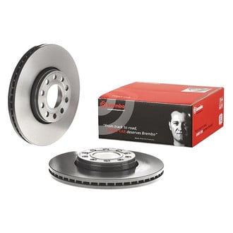 Brembo® - UV Coated Series Plain Vented Front Brake Rotor