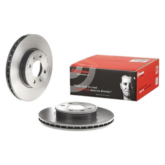 Brembo® - UV Coated Series Plain Vented Front Brake Rotor
