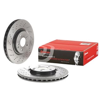 Brembo® - UV Coated Series Drilled Vented Front Brake Rotor