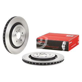 Brembo® - UV Coated Series Plain Vented Rear Brake Rotor