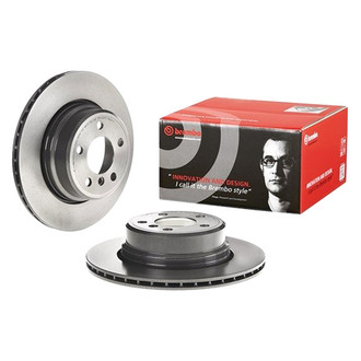 Brembo® - UV Coated Series Plain Vented Rear Brake Rotor