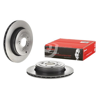 Brembo® - UV Coated Series Plain Vented Rear Brake Rotor