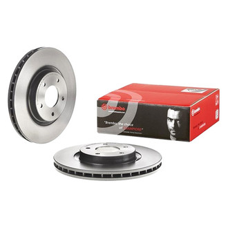 Brembo® - UV Coated Series Plain Vented Front Brake Rotor
