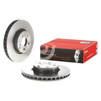 Brembo® - UV Coated Series Plain Vented Front Brake Rotor