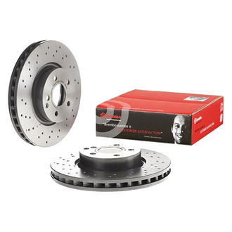 Brembo® - UV Coated Series Drilled Vented Front Brake Rotor