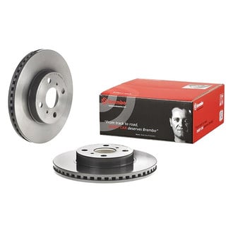 Brembo® - UV Coated Series Plain Vented Front Brake Rotor