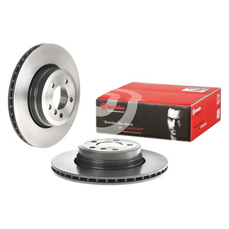Brembo® - UV Coated Series Plain Vented Rear Brake Rotor