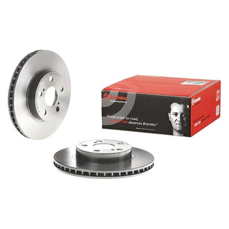Brembo® - UV Coated Series Plain Vented Front Brake Rotor