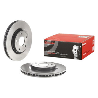 Brembo® - UV Coated Series Plain Vented Front Brake Rotor