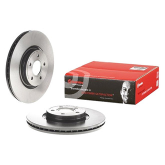 Brembo® - UV Coated Series Plain Vented Front Brake Rotor