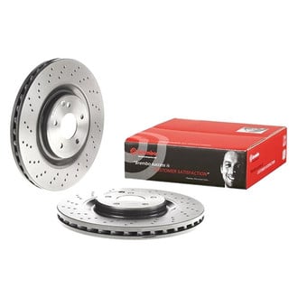 Brembo® - UV Coated Series Drilled Vented Front Brake Rotor