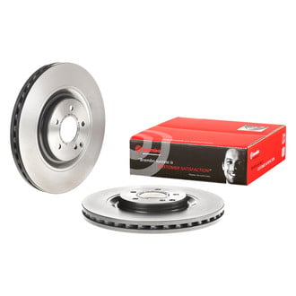 Brembo® - UV Coated Series Plain Vented Front Brake Rotor