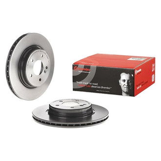 Brembo® - UV Coated Series Plain Vented Rear Brake Rotor