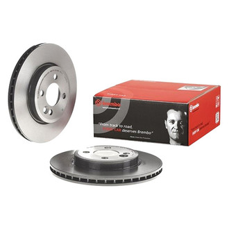 Brembo® - UV Coated Series Plain Vented Front Brake Rotor