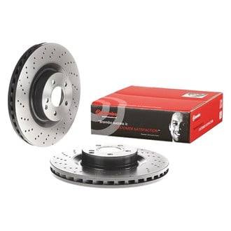 Brembo® - UV Coated Series Drilled Vented Front Brake Rotor