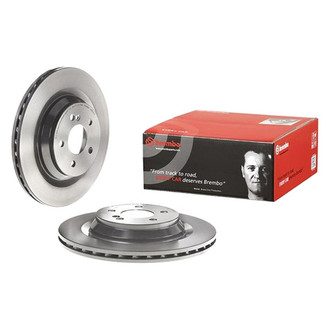 Brembo® - UV Coated Series Plain Vented Rear Brake Rotor