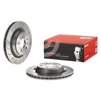 Brembo® - UV Coated Series Drilled Vented Rear Brake Rotor