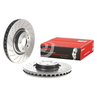 Brembo® - UV Coated Series Drilled Vented Front Brake Rotor