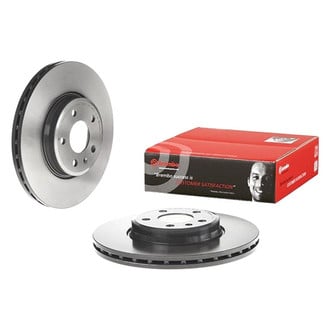 Brembo® - UV Coated Series Plain Vented Front Brake Rotor