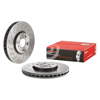 Brembo® - UV Coated Series Drilled Vented Front Brake Rotor